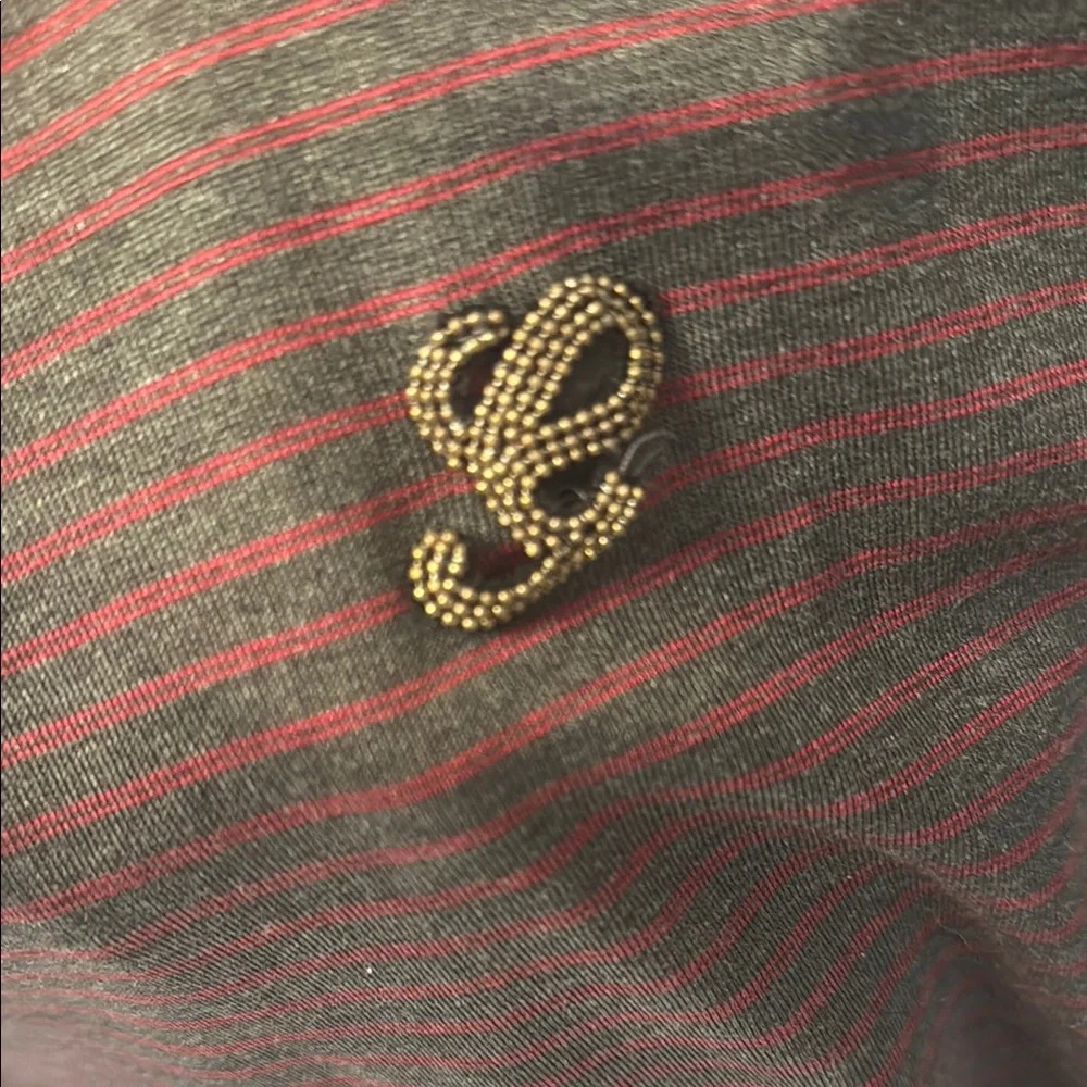 Gucci Striped V-Neck Classic Short Sleeve Shirt